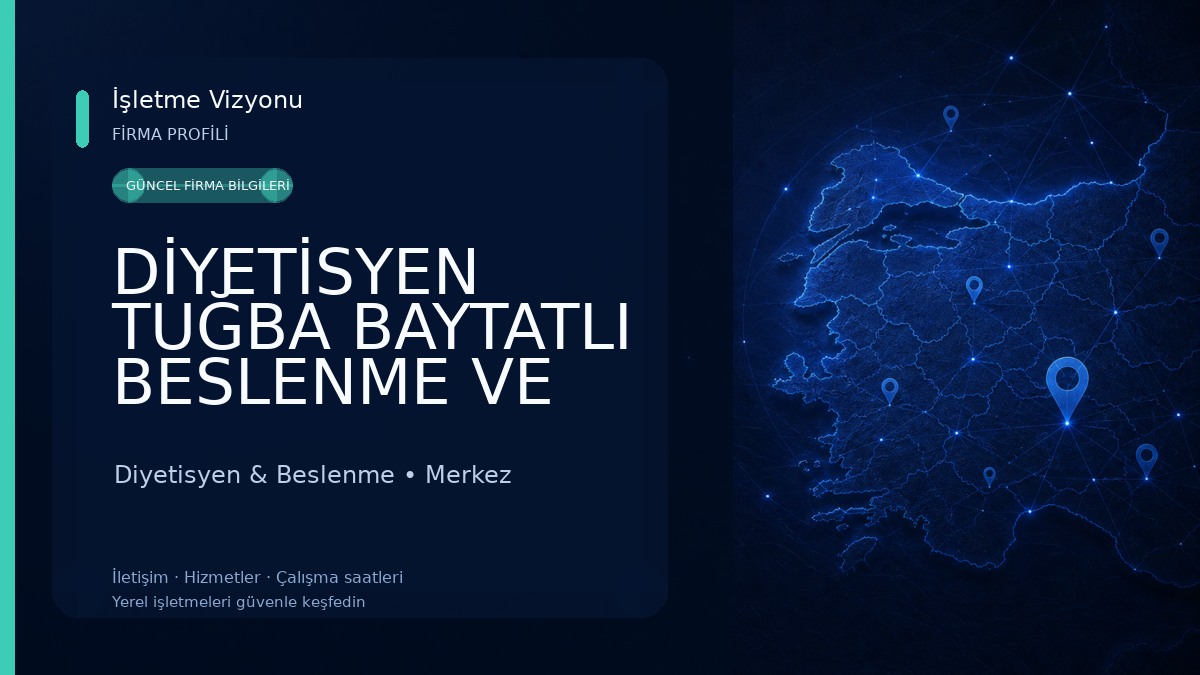 DİYETİSYEN TUĞBA BAYTATLI BESLENME VE DİYET KLİNİĞİ 