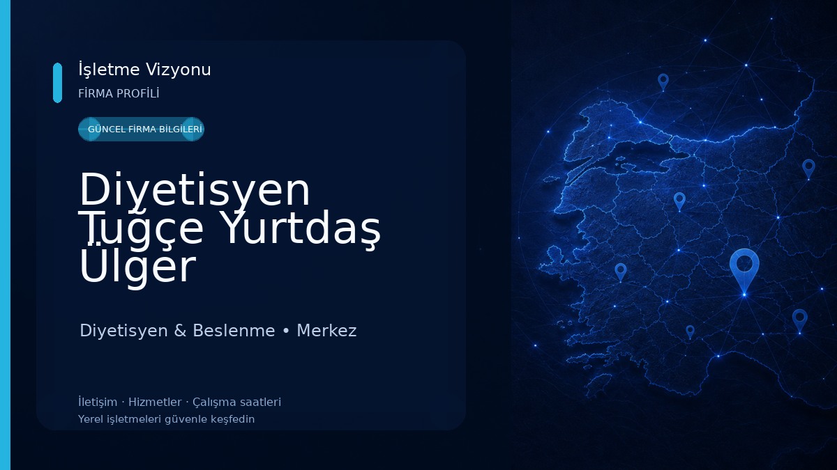 Diyetisyen Tuğçe Yurtdaş Ülger Diyetisyen & Beslenme