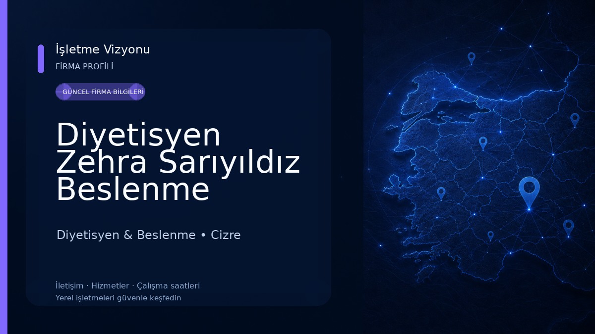 Diyetisyen Zehra Sarıyıldız Beslenme Danışmanlığı Diyetisyen & Beslenme