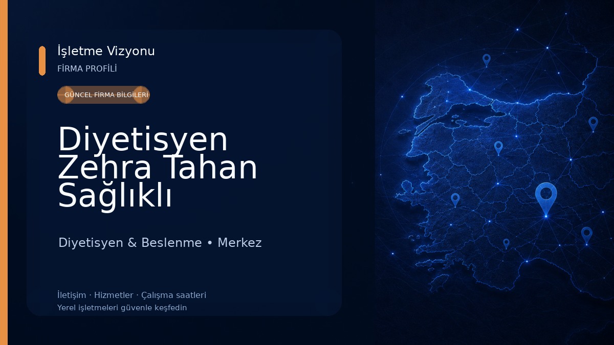 Diyetisyen Zehra Tahan Sağlıklı Beslenme & Diyet Danışmanlığı 