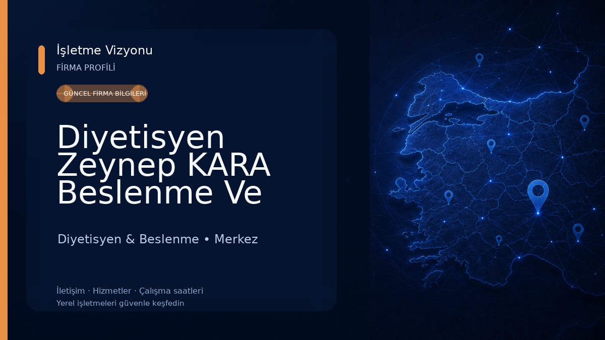 Diyetisyen Zeynep KARA Beslenme Ve Diyet Danışmanlık Merkezi Diyetisyen & Beslenme
