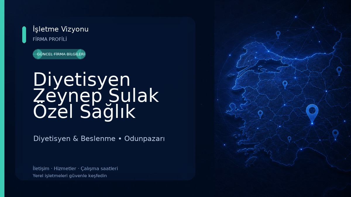 Diyetisyen Zeynep Sulak Özel Sağlık Meslek Hizmet Birimi 
