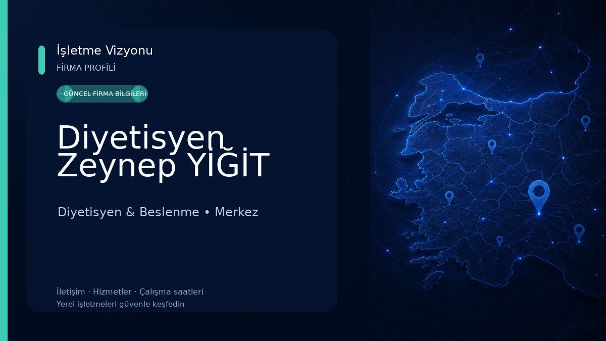 Diyetisyen Zeynep YİĞİT Diyetisyen & Beslenme