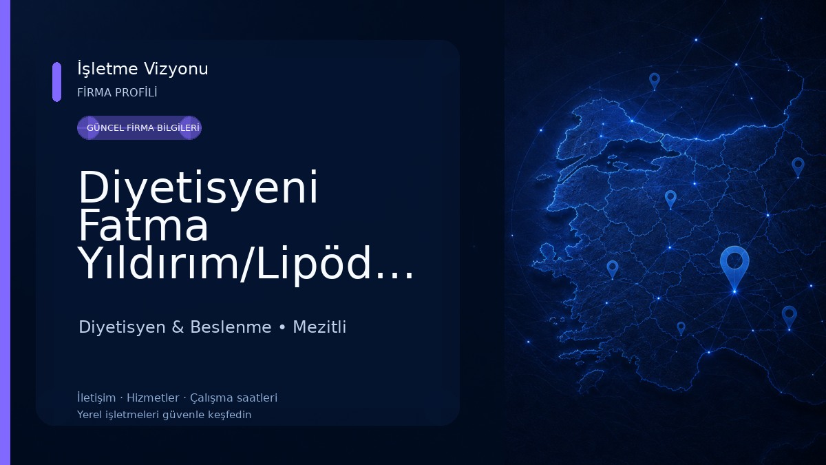 Diyetisyeni Fatma Yıldırım/Lipödem&Vücut Analiz Merkezi
