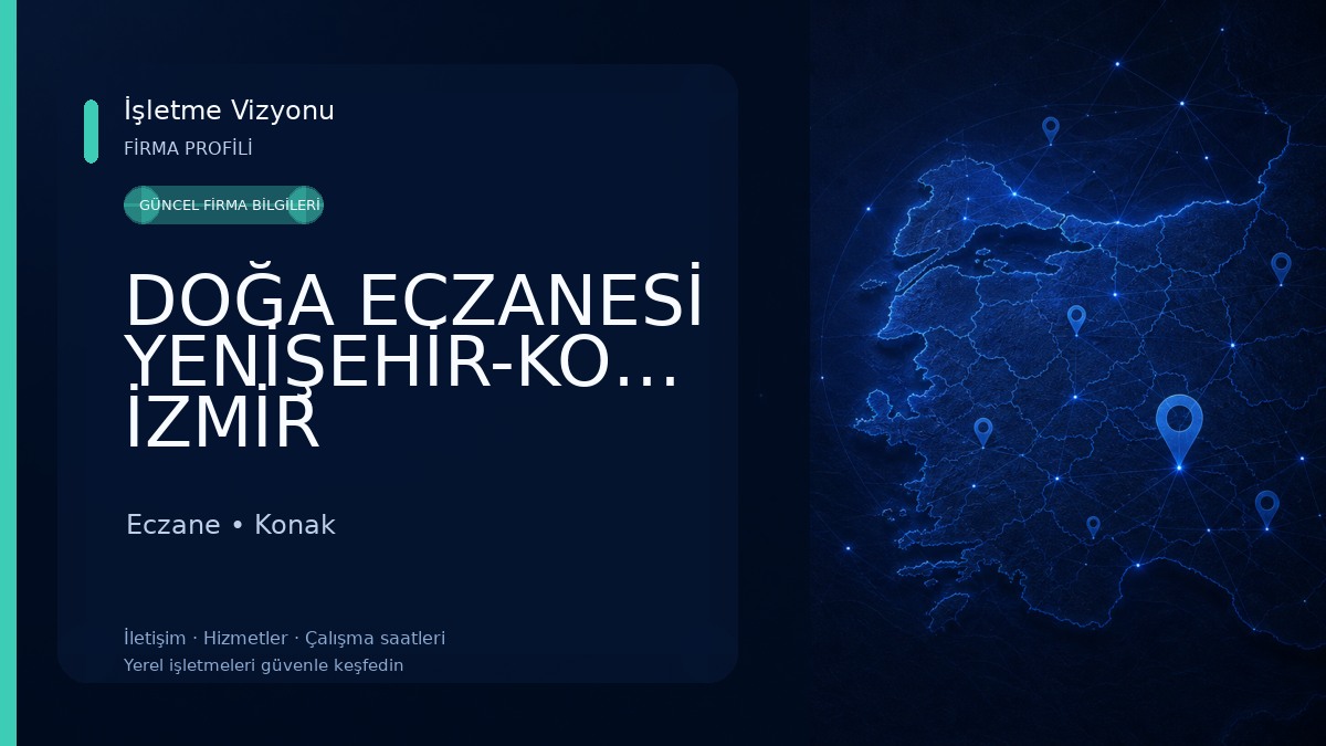 DOĞA ECZANESİ YENİŞEHİR-KONAK İZMİR Eczane