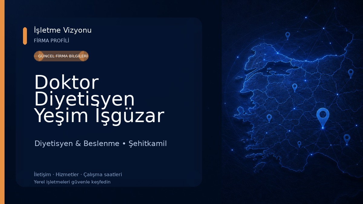Doktor Diyetisyen Yeşim İşgüzar Beslenme Diyet ve Sağlıklı Yaşam Merkezi Diyetisyen & Beslenme