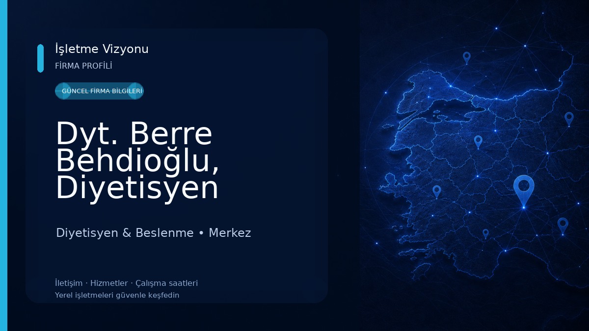 Dyt. Berre Behdioğlu, Diyetisyen Diyetisyen & Beslenme
