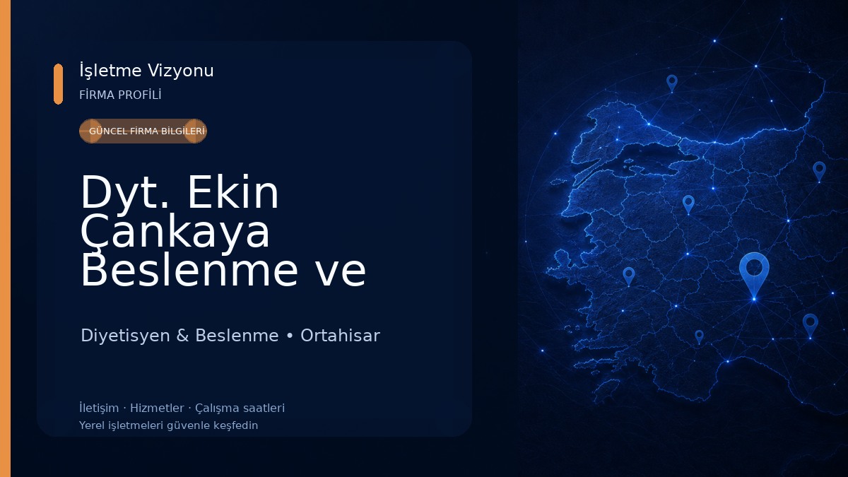 Dyt. Ekin Çankaya Beslenme ve Diyet Danışmanlığı Merkezi 