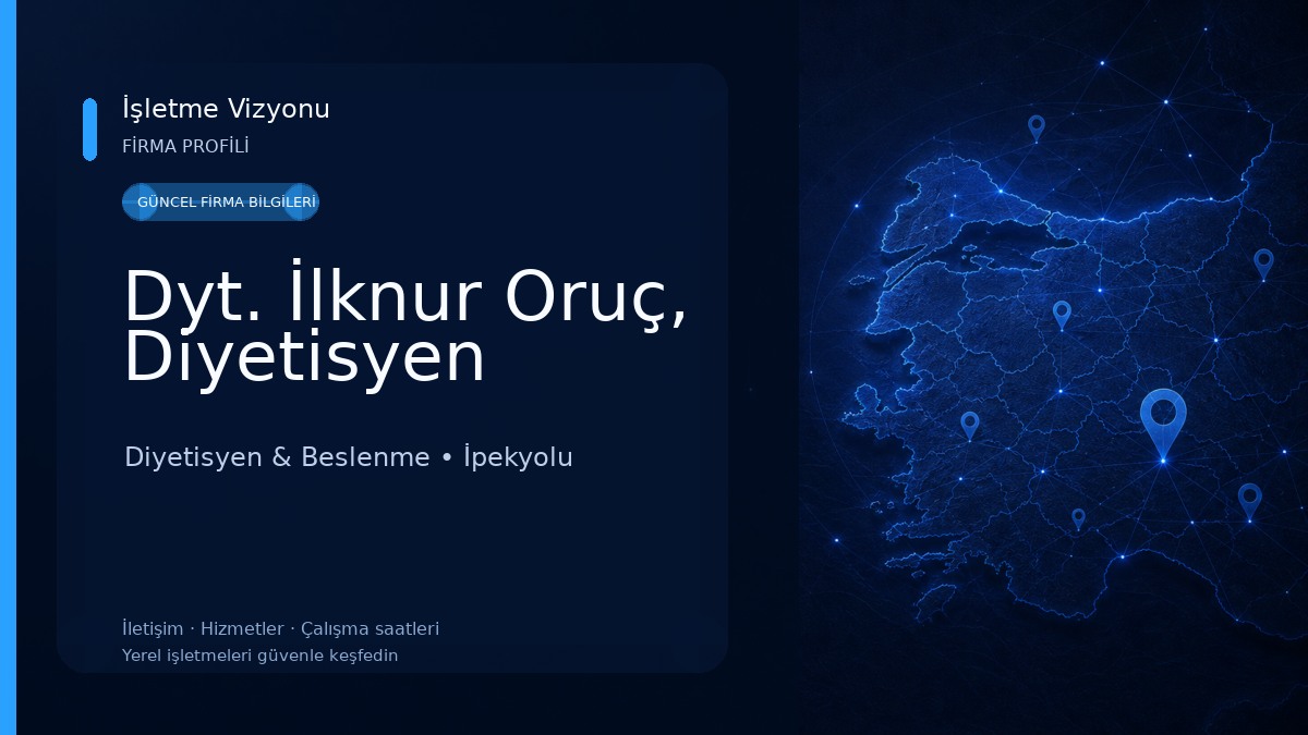 Dyt. İlknur Oruç, Diyetisyen Diyetisyen & Beslenme