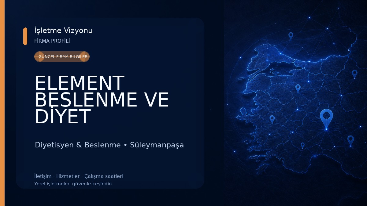 ELEMENT BESLENME VE DİYET DANIŞMANLIĞI MERKEZİ Diyetisyen & Beslenme