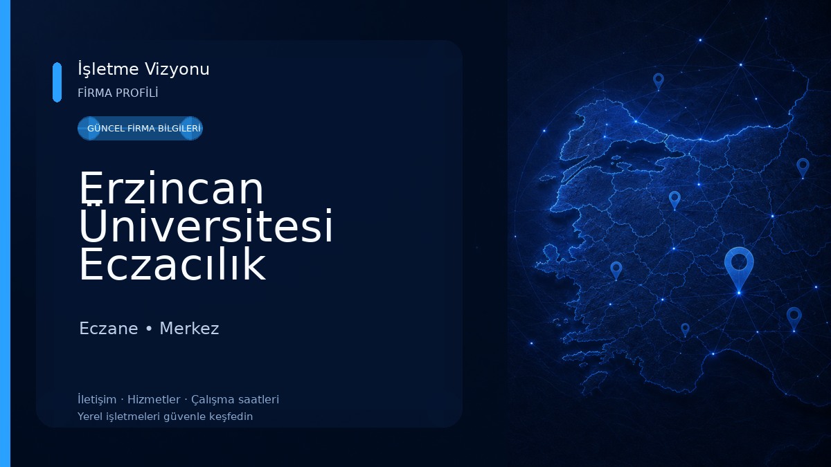 Erzincan Üniversitesi Eczacılık Fakültesi Eczane