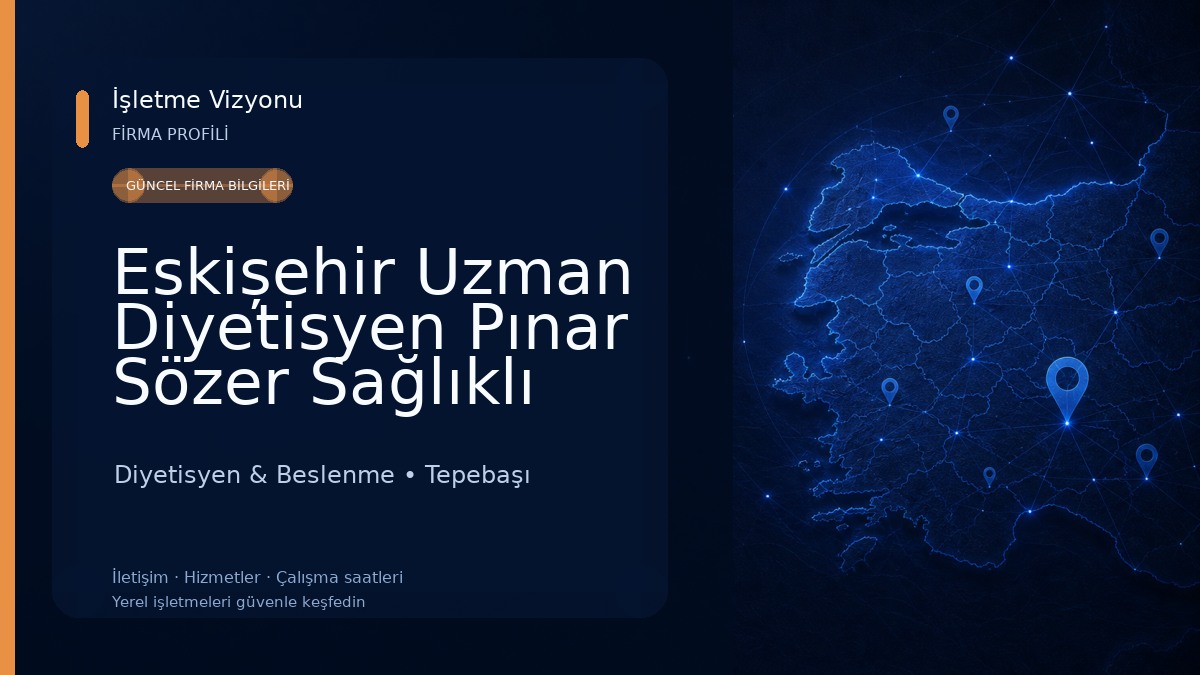 Eskișehir Uzman Diyetisyen Pınar Sözer Sağlıklı Beslenme ve Andulasyon Terapi Merkezi Diyetisyen & Beslenme