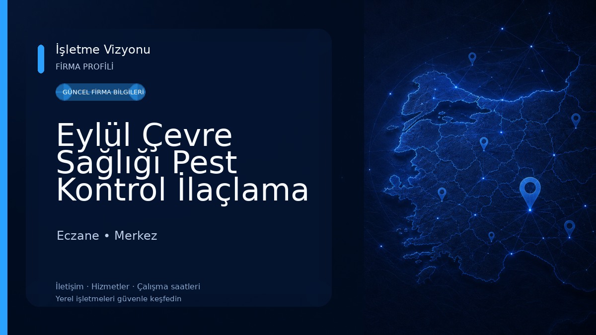 Eylül Çevre Sağlığı Pest Kontrol İlaçlama Danışmanlık - Eylül Veteriner Kliniği