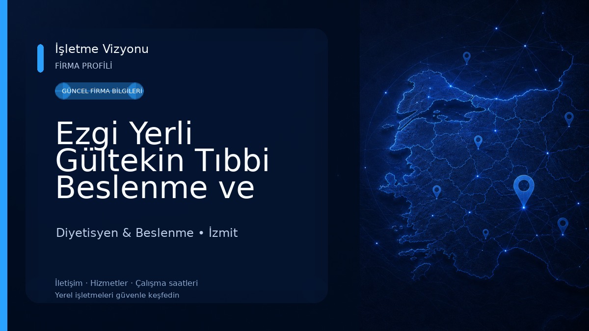 Ezgi Yerli Gültekin Tıbbi Beslenme ve Diyet Kliniği Diyetisyen & Beslenme