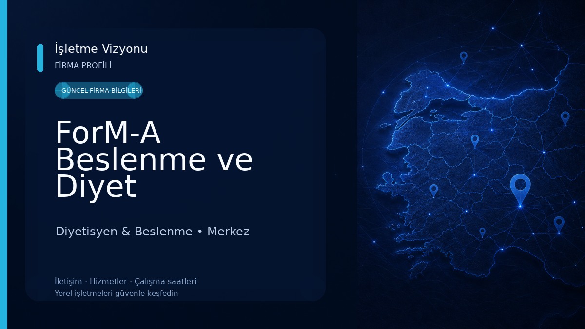 ForM-A Beslenme ve Diyet Danışmanlık Merkezi Diyetisyen & Beslenme