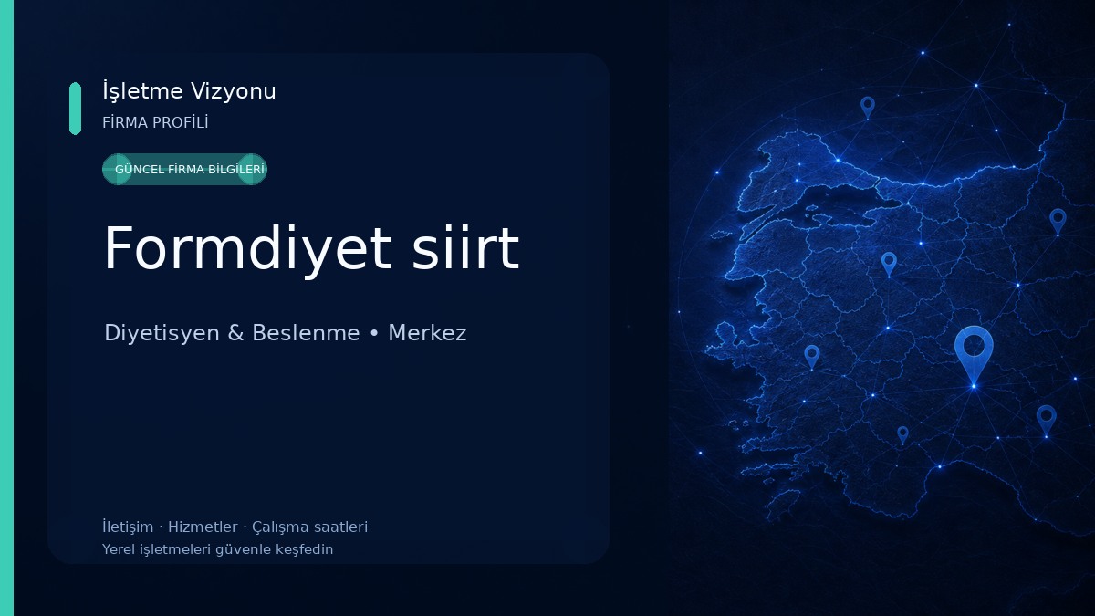 Formdiyet siirt 