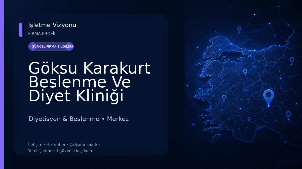 Göksu Karakurt Beslenme Ve Diyet Kliniği Diyetisyen & Beslenme