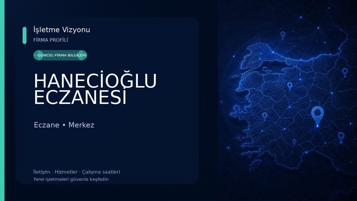 HANECİOĞLU ECZANESİ Eczane