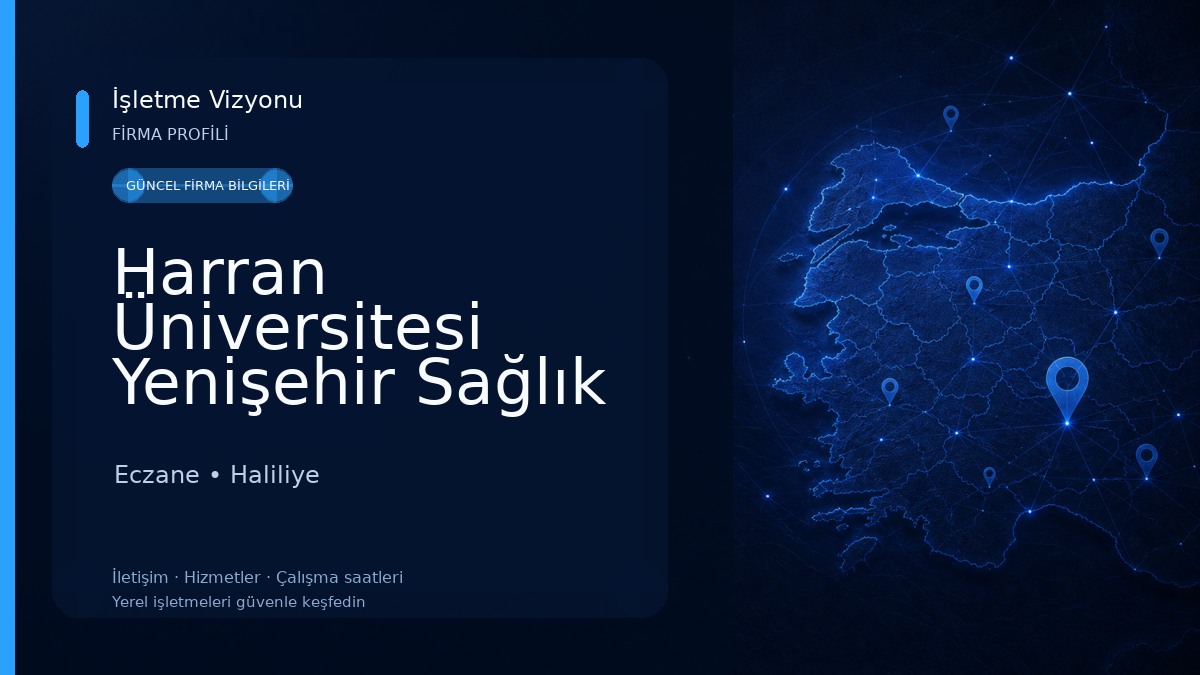 Harran Üniversitesi Yenişehir Sağlık Yerleşkesi Eczane