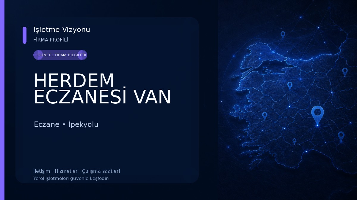 HERDEM ECZANESİ VAN Eczane