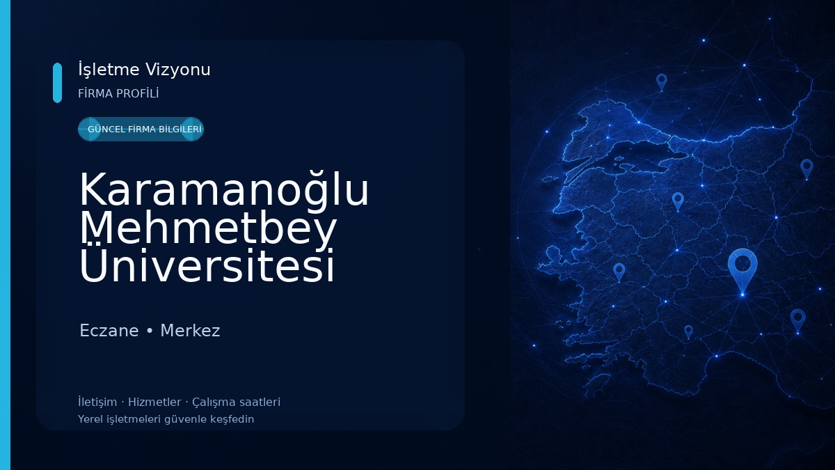 Karamanoğlu Mehmetbey Üniversitesi Eczane