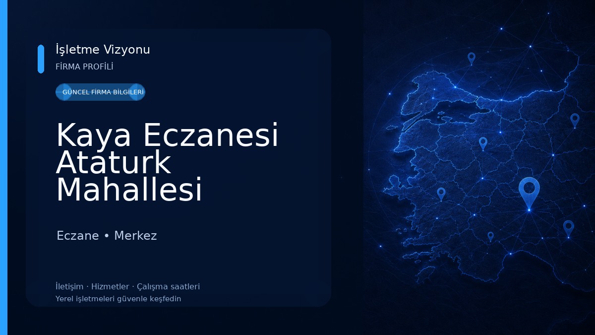 Kaya Eczanesi Ataturk Mahallesi Tunceli Eczane