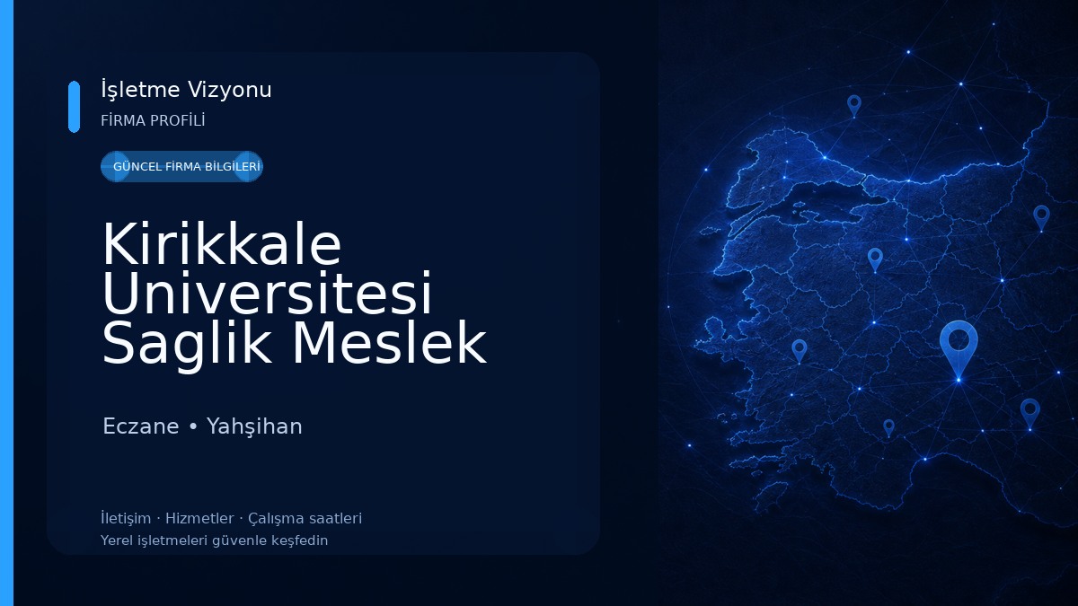 Kirikkale Universitesi Saglik Meslek Yuksek Okulu Eczane