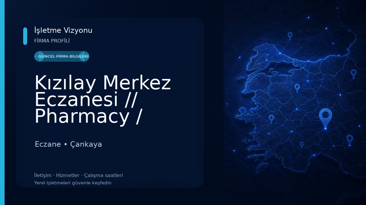 Kızılay Merkez Eczanesi // Pharmacy / Apotheke / аптека