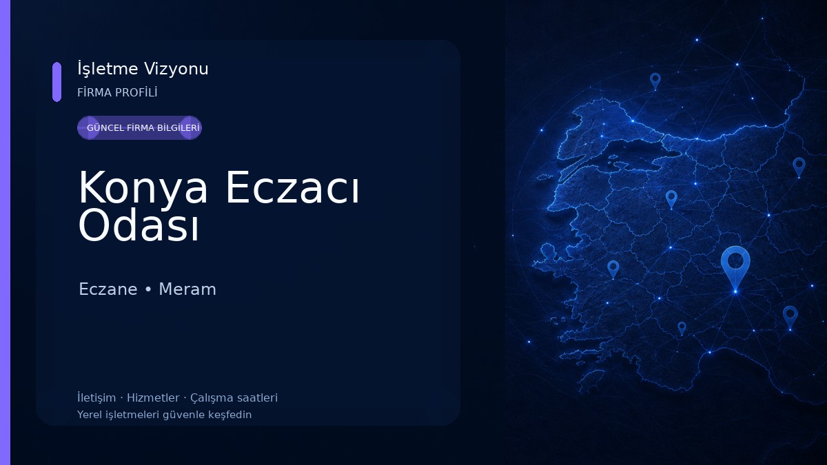Konya Eczacı Odası Eczane