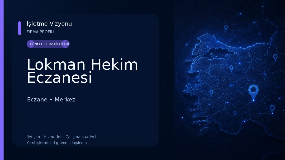 Lokman Hekim Eczanesi Eczane