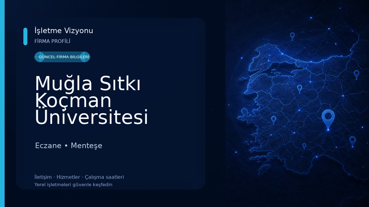 Muğla Sıtkı Koçman Üniversitesi Sağlık Bilimleri Fakültesi Eczane