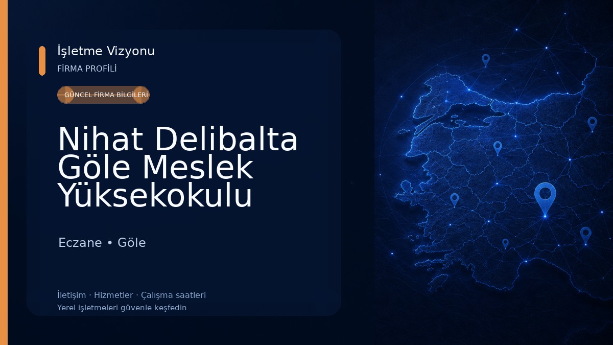Nihat Delibalta Göle Meslek Yüksekokulu Eczane