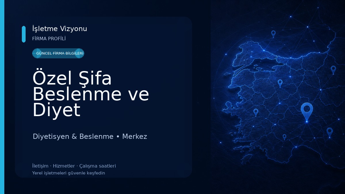Özel Şifa Beslenme ve Diyet Danışmanlığı-Kastamonu Uzman Diyetisyen Mervenur Gökmen Diyetisyen & Beslenme