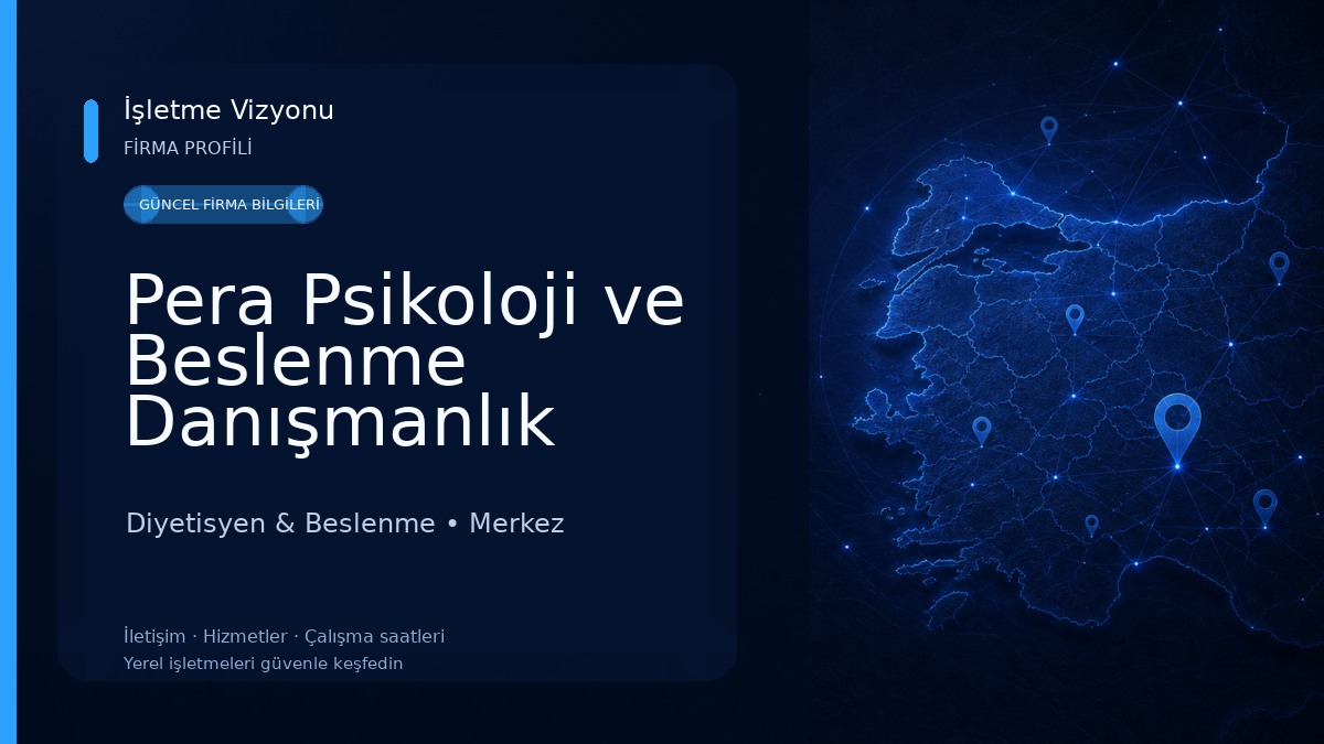 Pera Psikoloji ve Beslenme Danışmanlık Merkezi Diyetisyen & Beslenme
