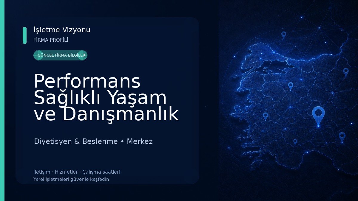 Performans Sağlıklı Yaşam ve Danışmanlık Merkezi 2 Diyetisyen & Beslenme