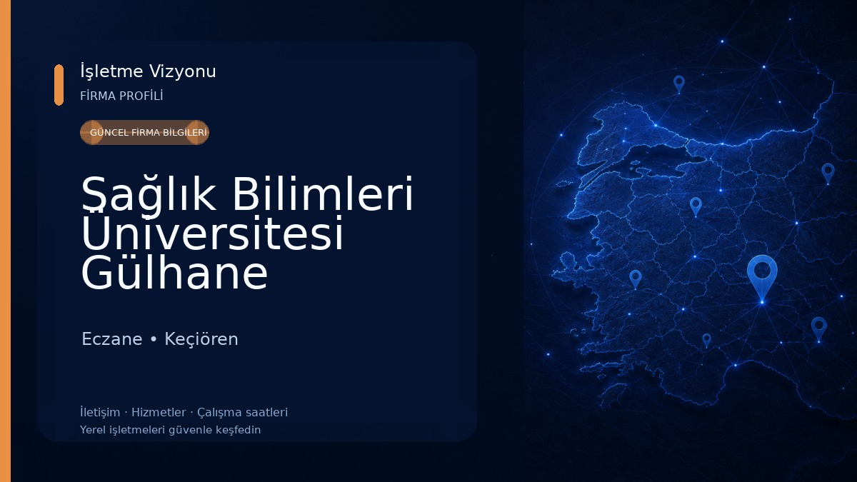 Sağlık Bilimleri Üniversitesi Gülhane Eczacılık Fakültesi Eczane