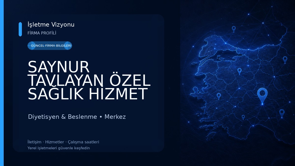 SAYNUR TAVLAYAN ÖZEL SAĞLIK HİZMET BİRİMİ ( FİZYOTERAPİST & DİYETİSYEN )