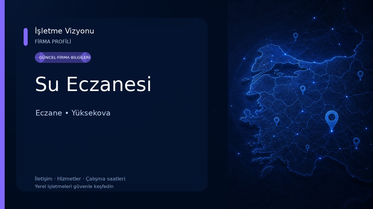 Su Eczanesi Eczane