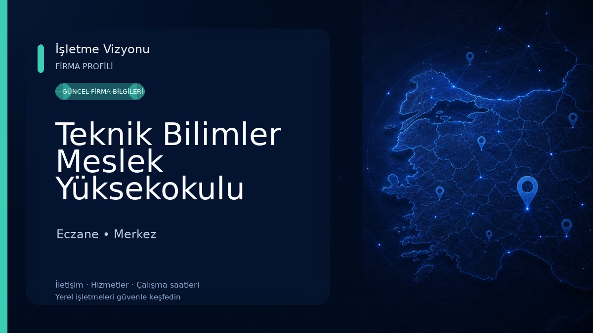 Teknik Bilimler Meslek Yüksekokulu Eczane