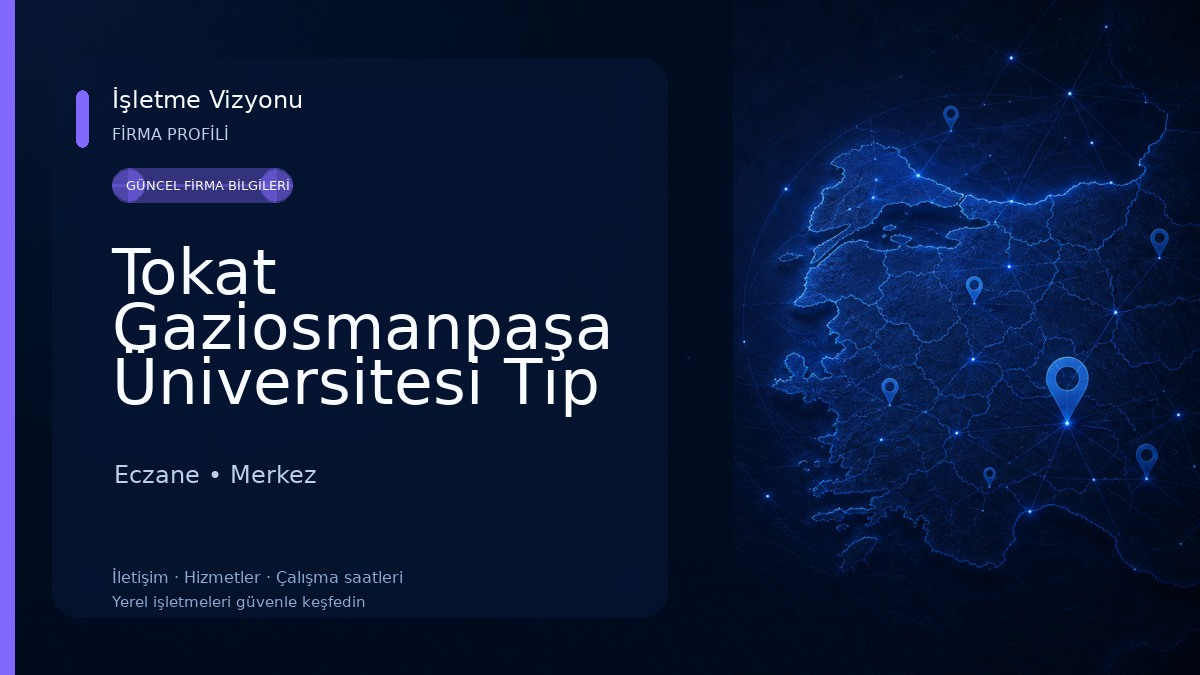 Tokat Gaziosmanpaşa Üniversitesi Tıp Fakültesi Eczane