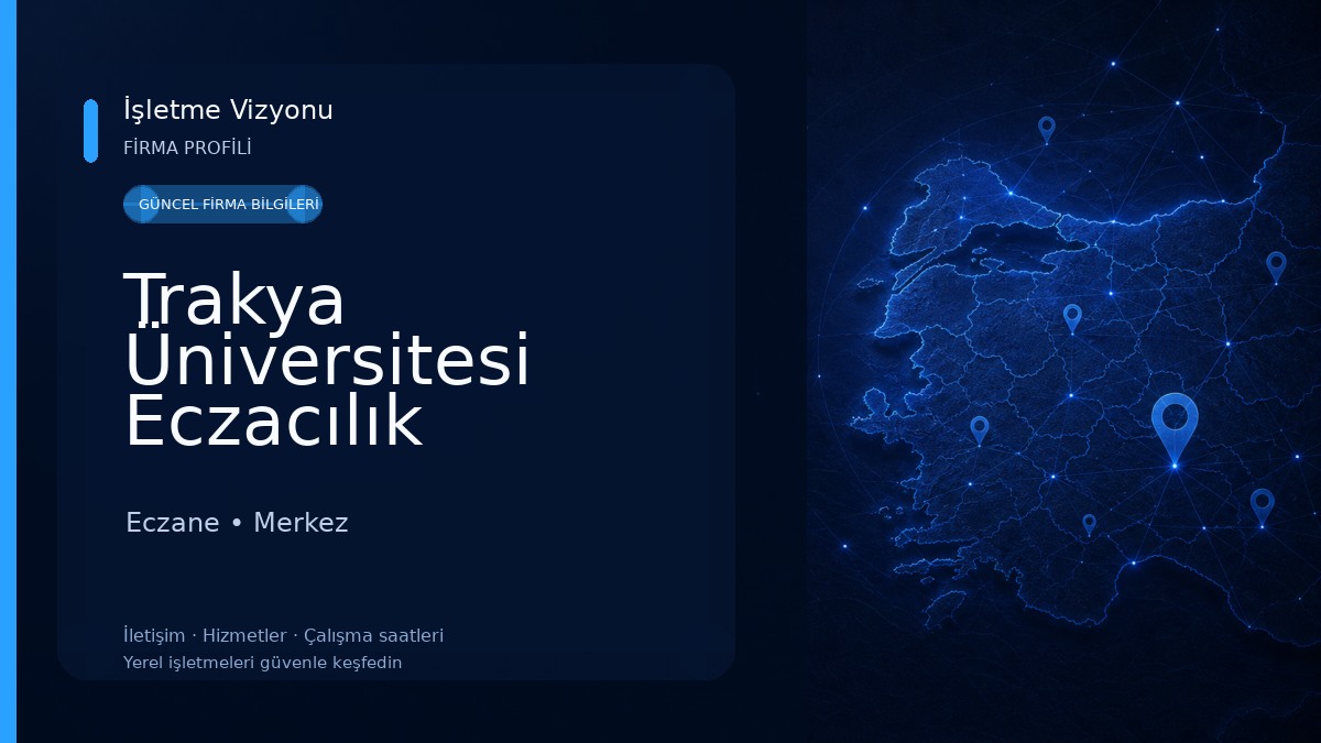 Trakya Üniversitesi Eczacılık Fakültesi