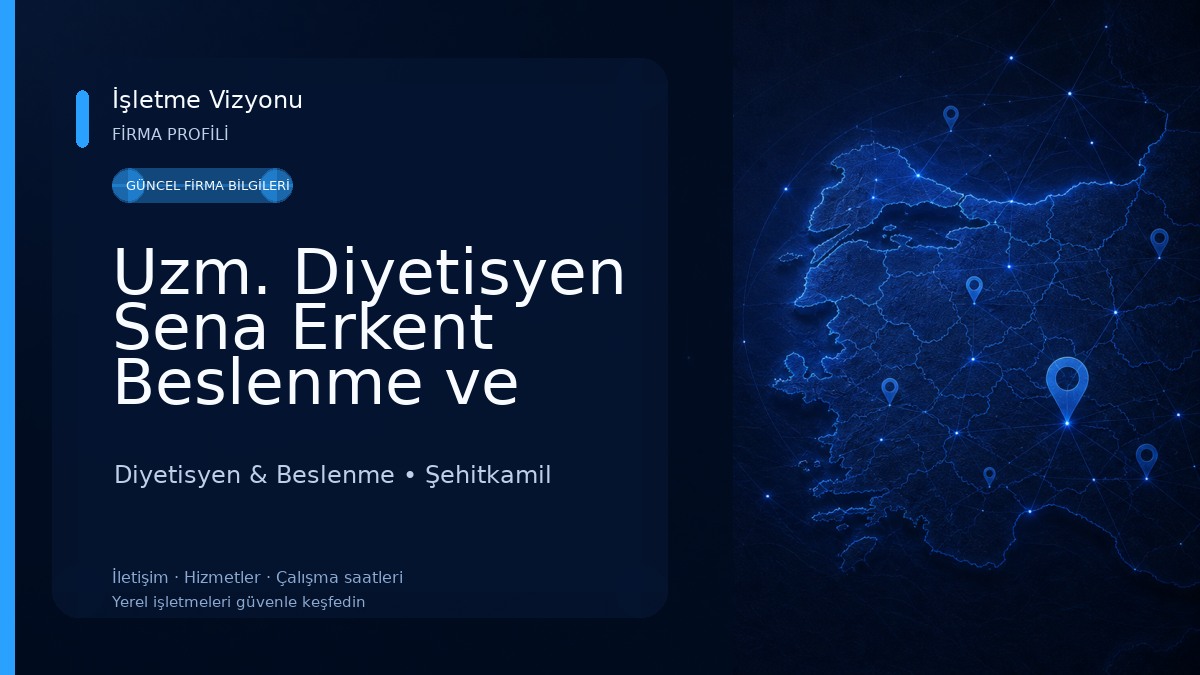 Uzm. Diyetisyen Sena Erkent Beslenme ve Danışmanlık Merkezi