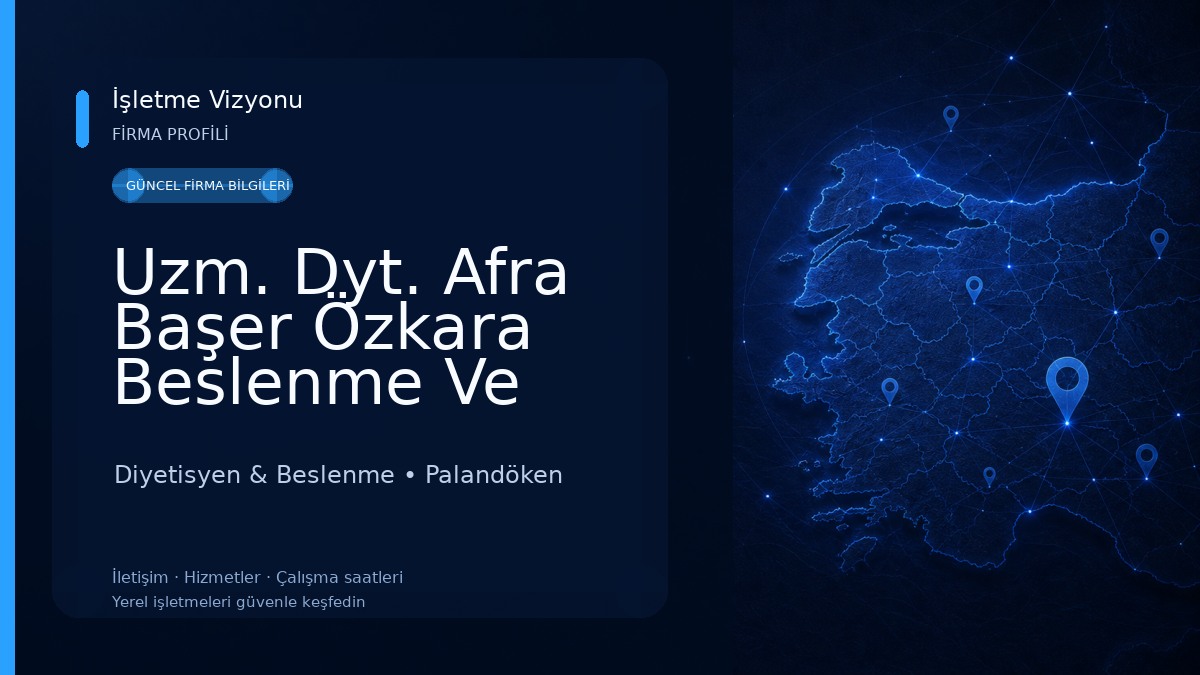 Uzm. Dyt. Afra Başer Özkara Beslenme Ve Danışmanlık Merkezi