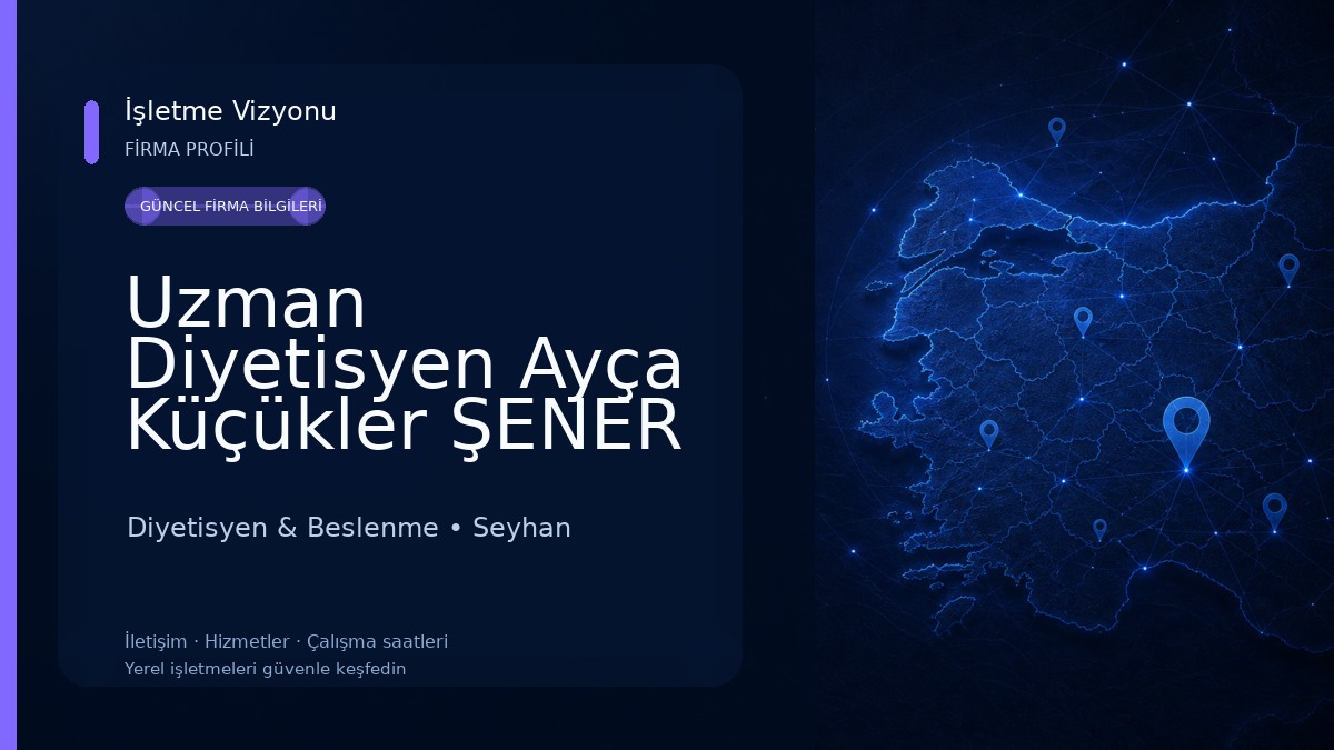 Uzman Diyetisyen Ayça Küçükler ŞENER