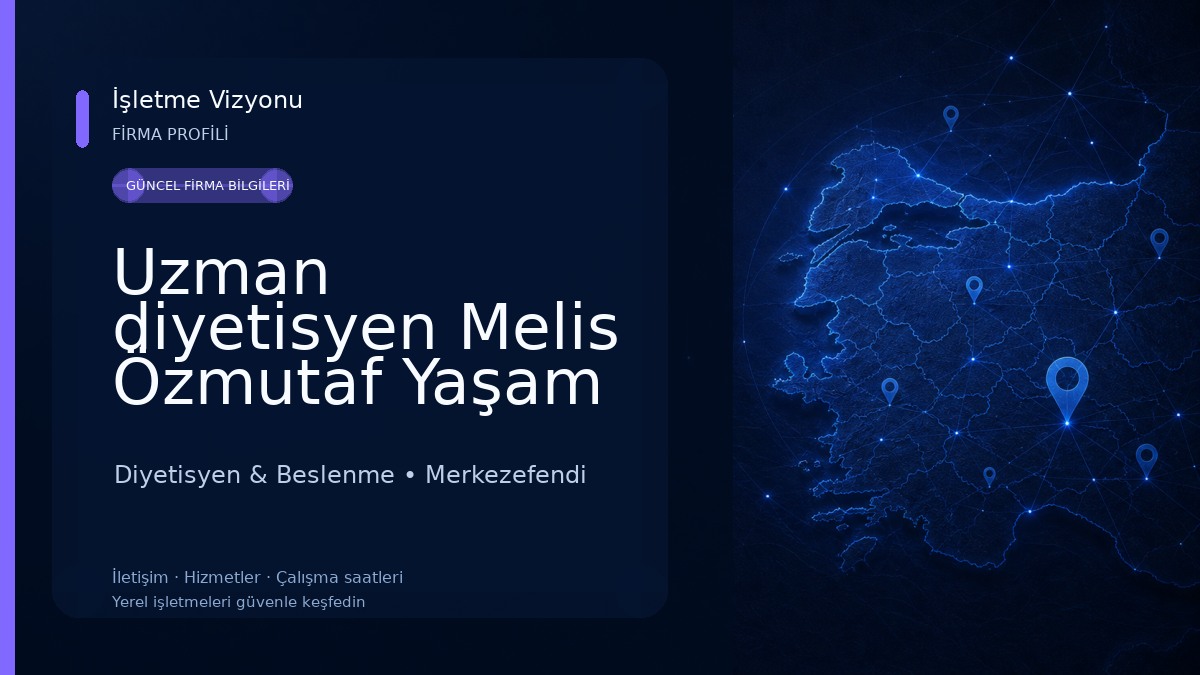 Uzman diyetisyen Melis Özmutaf Yaşam Merkezi - denizli diyetisyen Diyetisyen & Beslenme