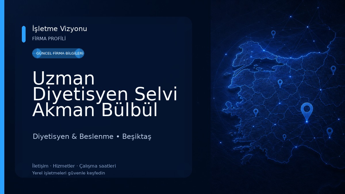 Uzman Diyetisyen Selvi Akman Bülbül Sürdürülebilir, Sağlıklı Beslenme Danışmanlığı Diyetisyen & Beslenme