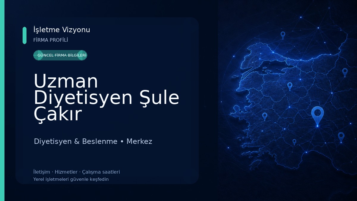Uzman Diyetisyen Şule Çakır Diyetisyen & Beslenme