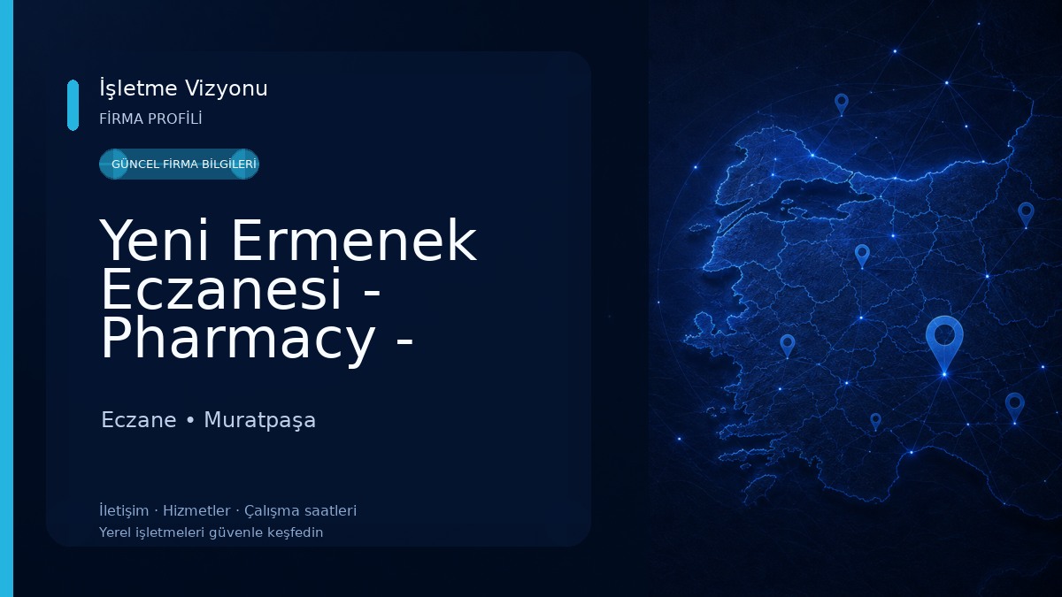 Yeni Ermenek Eczanesi - Pharmacy - Anteka - Apotheke Eczane