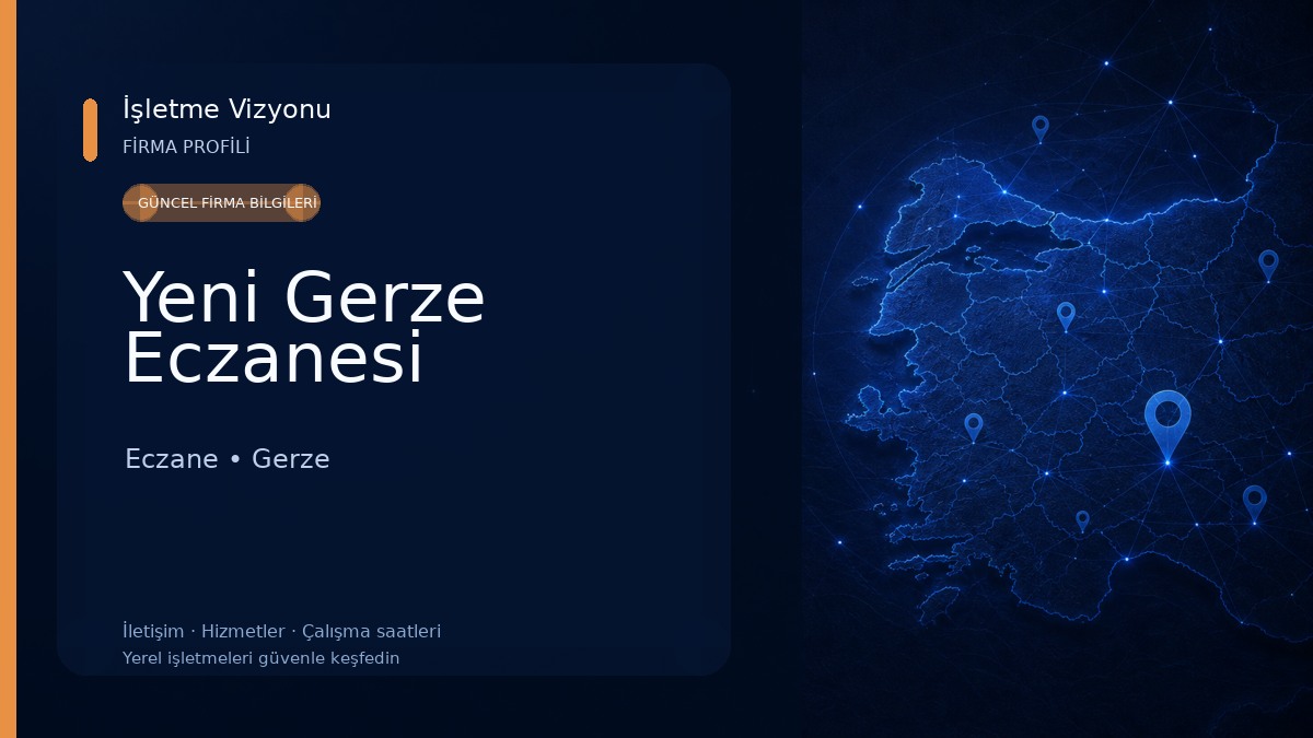 Yeni Gerze Eczanesi Eczane
