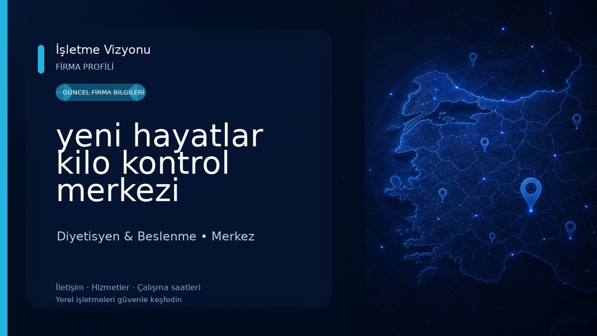 yeni hayatlar kilo kontrol merkezi Diyetisyen & Beslenme